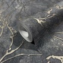 Marburg|Contemporary black and metallic gold Wallpaper|Modern