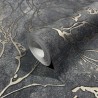 Marburg|Contemporary black and metallic gold Wallpaper|Modern