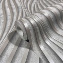 Marburg|Papier Peint moderne texture béton gris et argent|Imitation Béton