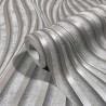 Marburg|Papier Peint moderne texture béton gris et argent|Imitation Béton