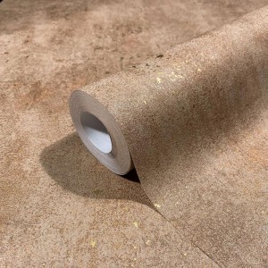 Marburg|Zeitgenössische schwarz-goldene Tapete im industriellen Stil|Betonimitat