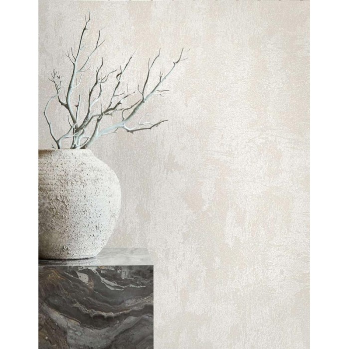 Marburg|Papier Peint moderne texturé brillant blanc perle|Imitation Stuc