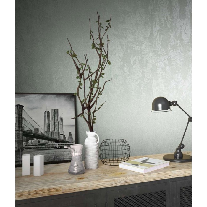 Marburg|Modern Wallpaper with green metallic texture|Modern