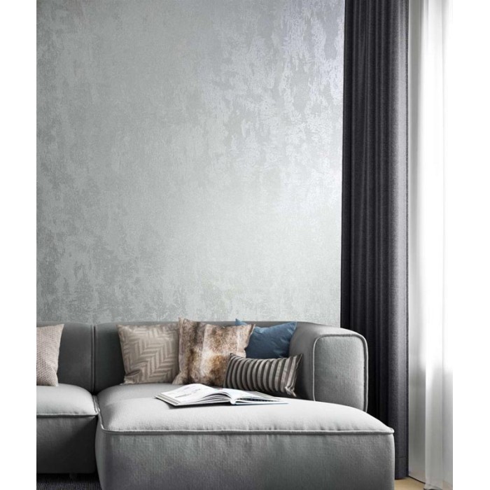 Marburg|Modern wallpaper with a silver metallic texture|Contemporary