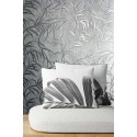 Marburg|Moderne graue und metallic-silberne Blumen-Tapete|Modern