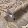 Marburg|Papier peint floral moderne marron et doré métallisé|Papier Peint