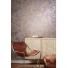 Marburg|Papier peint floral moderne marron et doré métallisé|Papier Peint