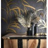 Marburg|Papier Peint floral moderne noir et doré métallisé|Moderne