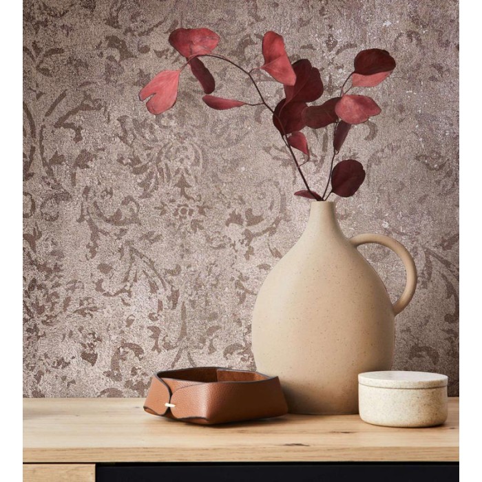 Marburg|Papel pintado demasco ornamental marrón|Damasco