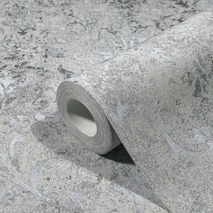 Marburg|Wallpaper floral damask style in beige and gray|Damask