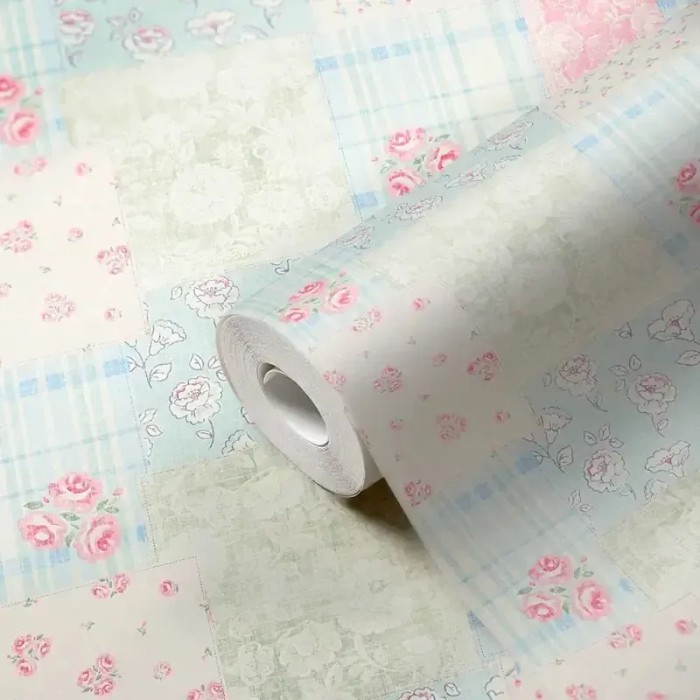 As Creation|Papel pintado flores pequeñas romántico tonos pastel|Romántico