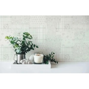 As Creation|Tapete romantische kleine Blumen grau, blau|Romantisch 2