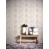 As Creation|Wallpaper small flowers in pastel tones, gray, pink|Romantic