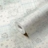 As Creation|Wallpaper small flowers in pastel shades, turquoise|Romantic
