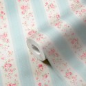 As Creation|Papier Peint petites fleurs romantiques turquoise, rose|Romantique