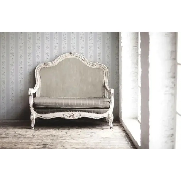 As Creation|Tapete romantische kleine Blumen grau, blau|Romantisch