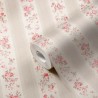As Creation|Papel pintado flores pequeñas romántico beige, rosa|Romántico