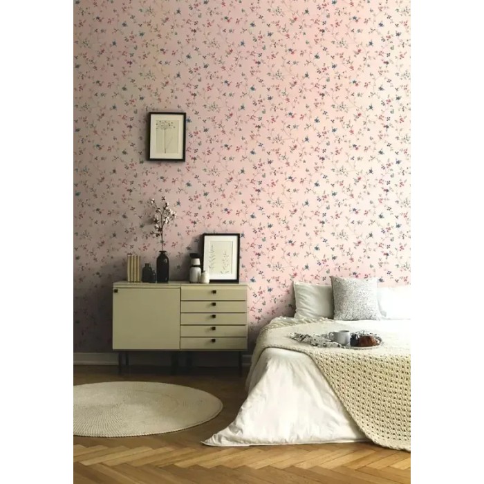 As Creation|Wallpaper flowers romantic style pastel tones|Romantic