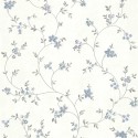 As Creation|Papel pintado flores pequeñas romántico blanco, azul|Romántico