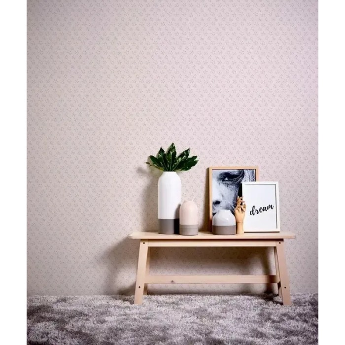 Papel pintado flores romántico blanco crema, rosa - As Creation Maison Charme 390743