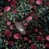 As Creation|Wallpaper romantic black flowers and birds|Romantic