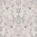 As Creation|Papier Peint fleurs et oiseaux rose pastel, gris|Romantique