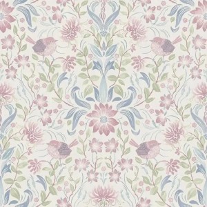 Eijffinger|Papier peint romantique vagues en relief blanches|Romantique