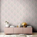 As Creation|Papier Peint fleurs et oiseaux multicolores romantiques|Romantique