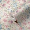 As Creation|Wallpaper multicolor with romantic flowers and birds|Romantic