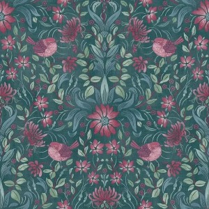 Papeldecor|Youth wallpaper pink flowers|Wallpaper