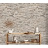 As Creation|Wallpaper rustic slate stone in brown and beige|Stone Imitation