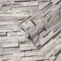 As Creation|Papel pintado piedra pizarra rústico gris y beige|Imitacion Piedra