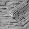 As Creation|Papel pintado piedra pizarra rústico gris|Imitacion Piedra