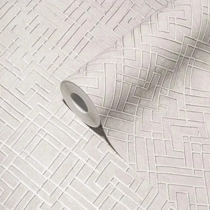 As Creation|Tapete modernes geometrisches Mosaik in Grau|Modern