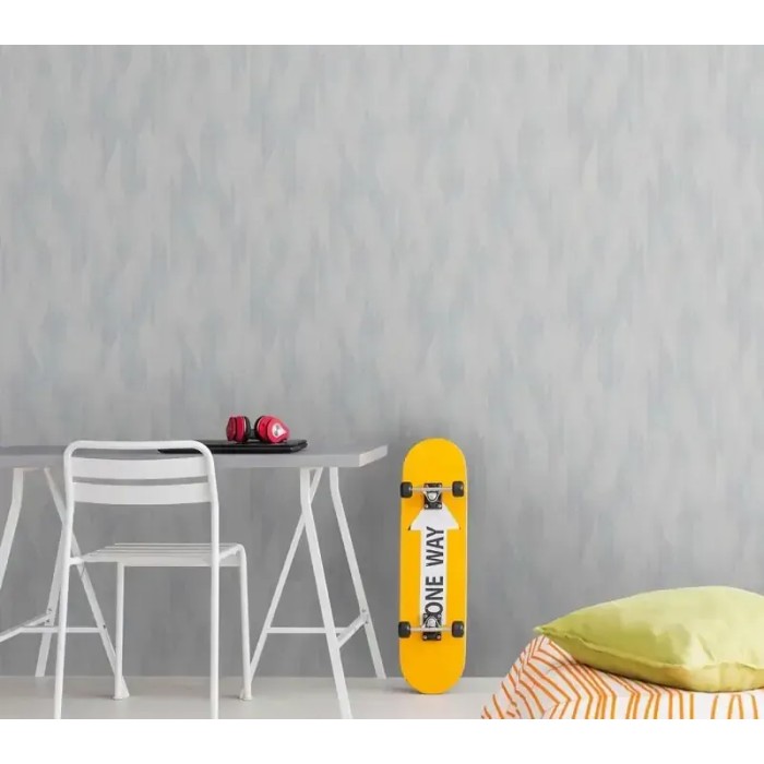 As Creation|Papel pintado geométrico abstracto gris claro|Rombos