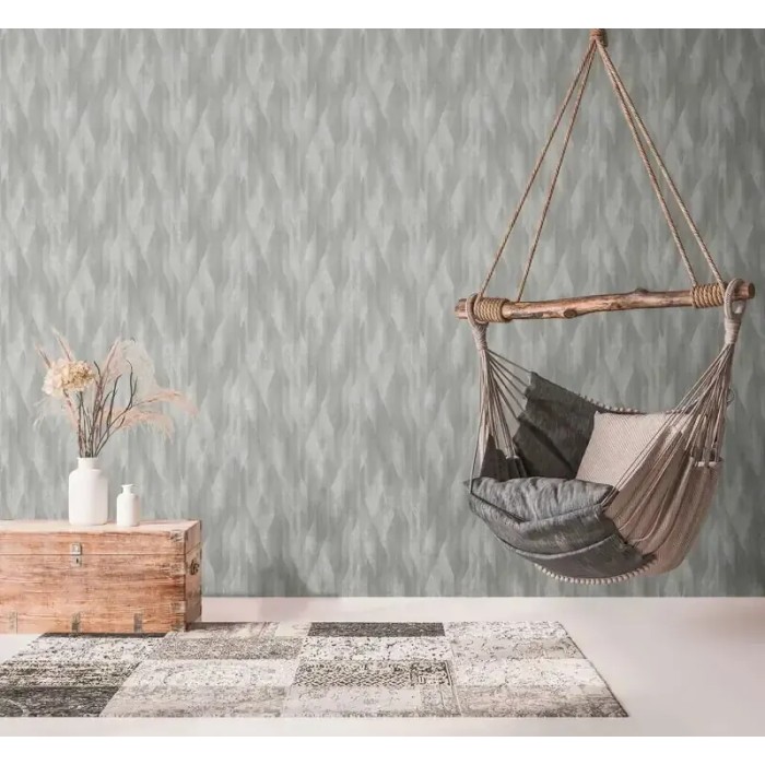 Papel pintado rombos geométrico gris - As Creation Metropolitan Stories 3 391045