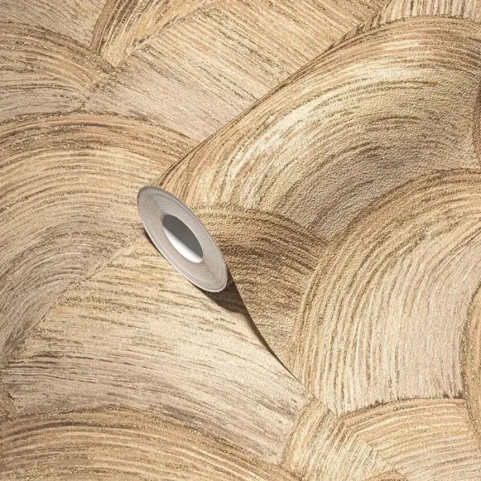 Papel pintado moderno abstracto marrón y dorado - As Creation Metropolitan Stories 3 391054