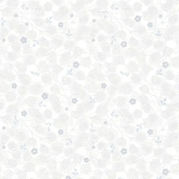 Papel pintado minimalista floral romántico blanco - As Creation Metropolitan Stories 3 391111