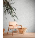 As Creation|White romantic floral minimalist wallpaper|Minimalist