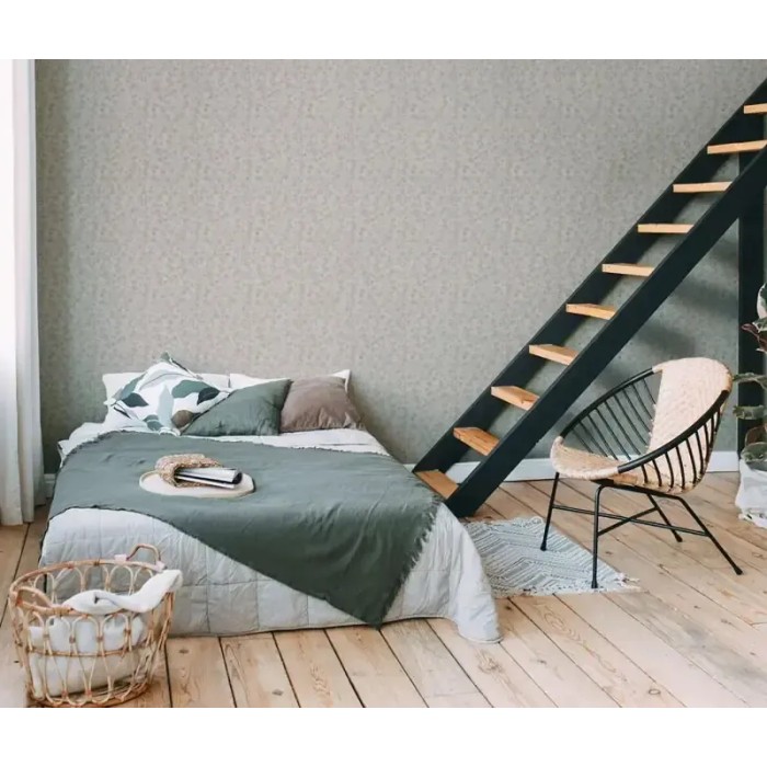 As Creation|Tapete minimalistische romantische florale Beige- und Weißtöne|Minimalistisch