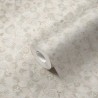 As Creation|Wallpaper minimalist romantic floral beige and white|Minimalist