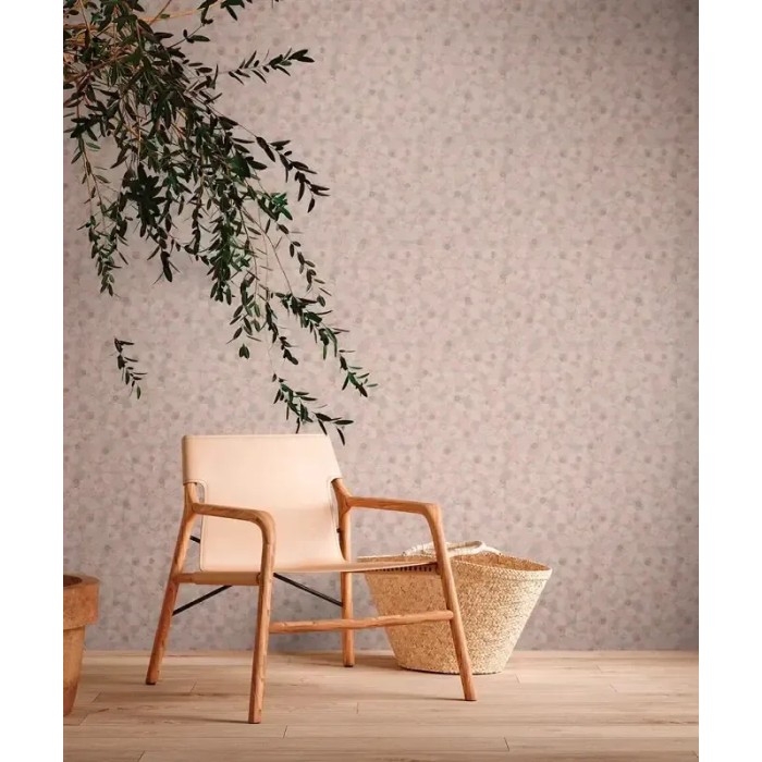 As Creation|Romantic floral pink and salmon Wallpaper|Minimalist