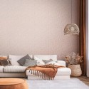 As Creation|Rosa und lachsfarbene romantische florale Tapete|Minimalistisch