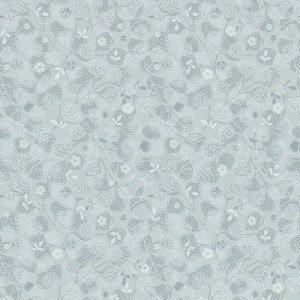 Borastapeter|Papier peint floral Dagmar bleu froid beige bleu sarcelle|Romantique