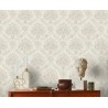 As Creation|Wallpaper medallions in orange and rust damask style|Damask