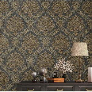 Casamance|Geometrische Tapete wassergrün-gold|Tapeten 2