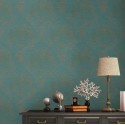 As Creation|Wallpaper black and gold damask medallions|Damask