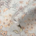 As Creation|Papier Peint fleurs sauvages vintage gris clair|Papier Peint