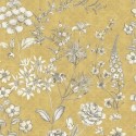 As Creation|Tapete Vintage-Stil gelbe Blumen|Tapeten