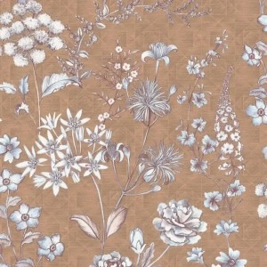 Casadeco|Papier peint paysage avec pins noir et blanc style méditerranéen|Floral
